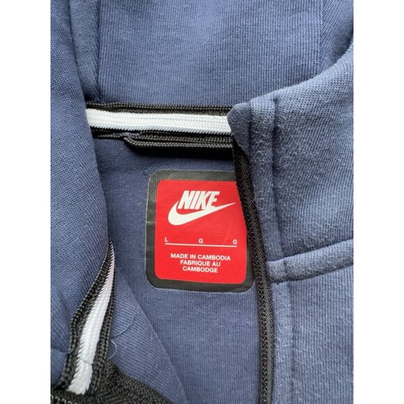Nike Y2K Tech Fleece Full Zip Jacket Hoodie Purple Blue Youth Large Sports Fade - Picture 10 of 12